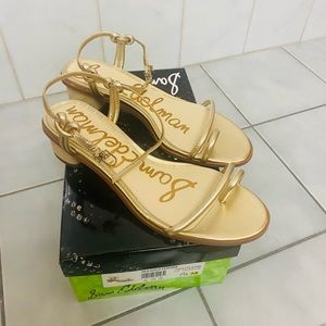 Sam Edelman Isle, Gold Leather Sandals